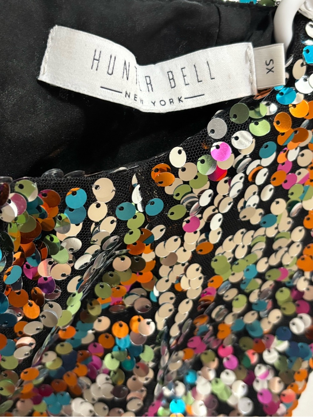 HUNTER BELL Multicolor Sequin Long-Sleeve Blouse - Picture 5 of 5